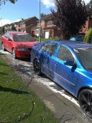 Snow Foam on cars