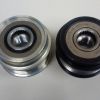 New pulley on left, old on right