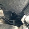 Rear washer piping disconnected
