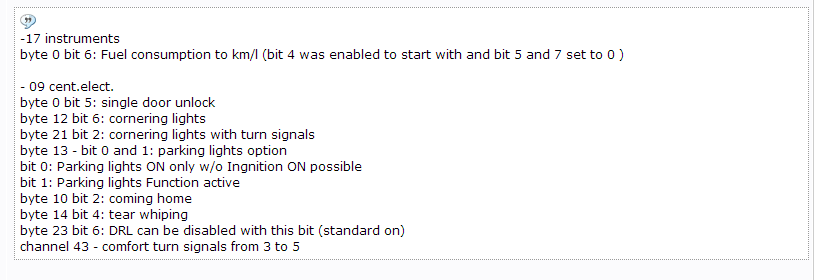 VCDS stuff