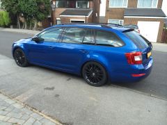 Side profile showing lowering and 18" Turini modification