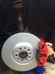 New disks with calipers fitted