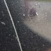 close up bubble next to protective film.