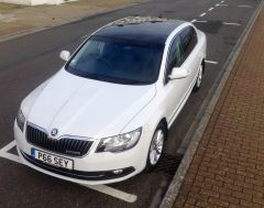 Greenline se showing gloss black vynil roof