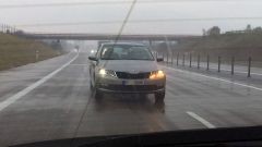 Octavia 3 facelift on a highway