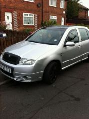 my vrs slver black roof alloys black and black leather with green sticting