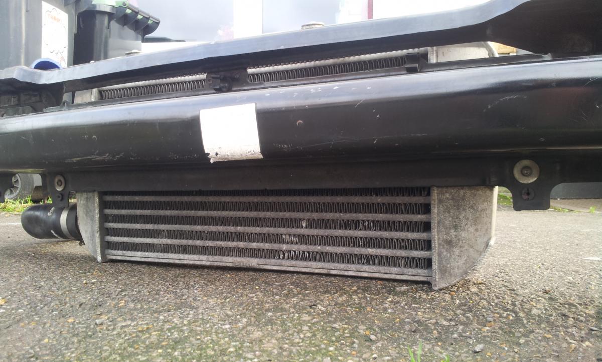 Forge front mount intercooler with crash bar