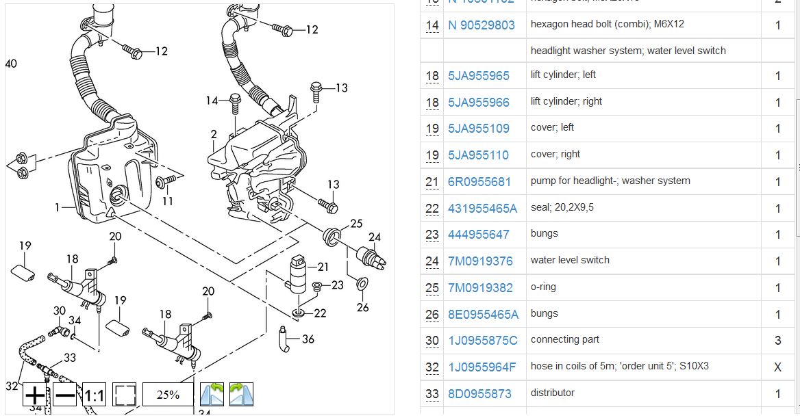 My16 Rapid SB Slow Front Windscreen Washer Fluid Skoda Rapid