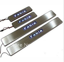 Skoda Fabia LED sill plate installation