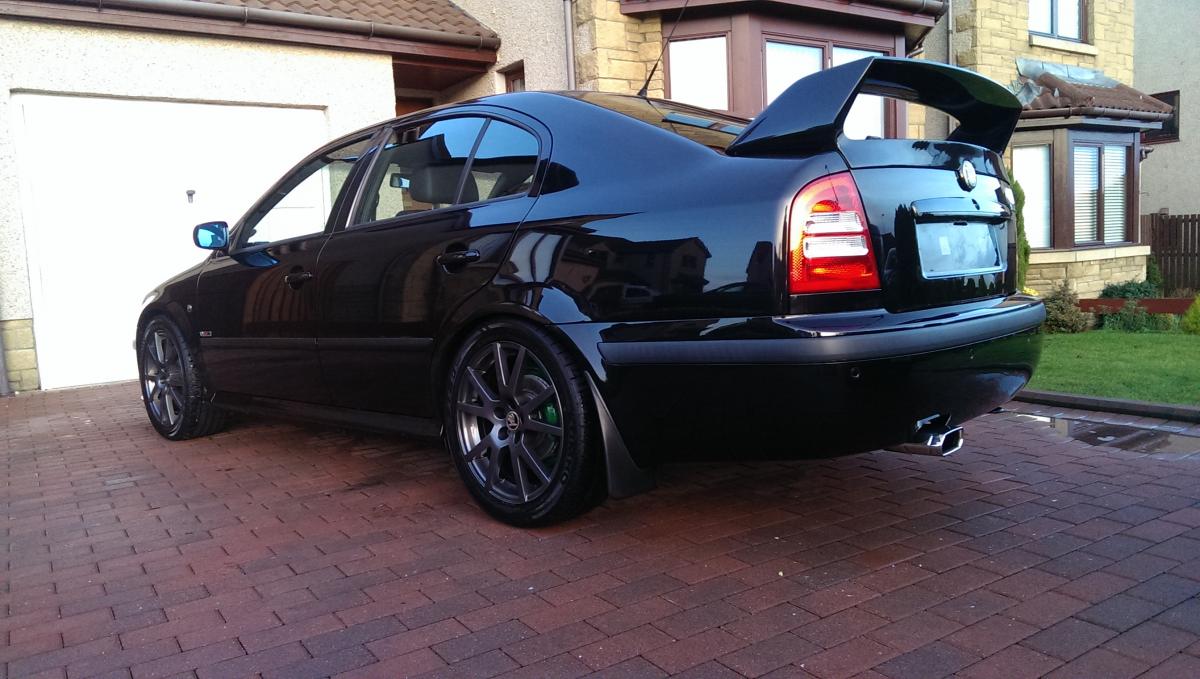 WRC spoiler finally fitted. Skoda Octavia Mk1 1996 2004 BRISKODA