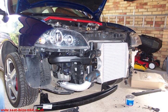seat sport FMIC + pipework + MAP sensor + seat crash bar etc