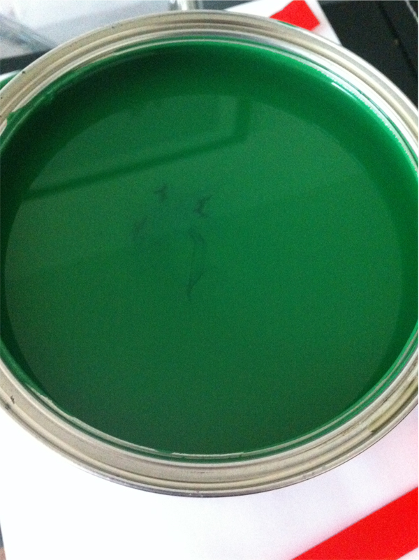 VRS Green caliper paint mixed and ready to test! Skoda Fabia Mk I