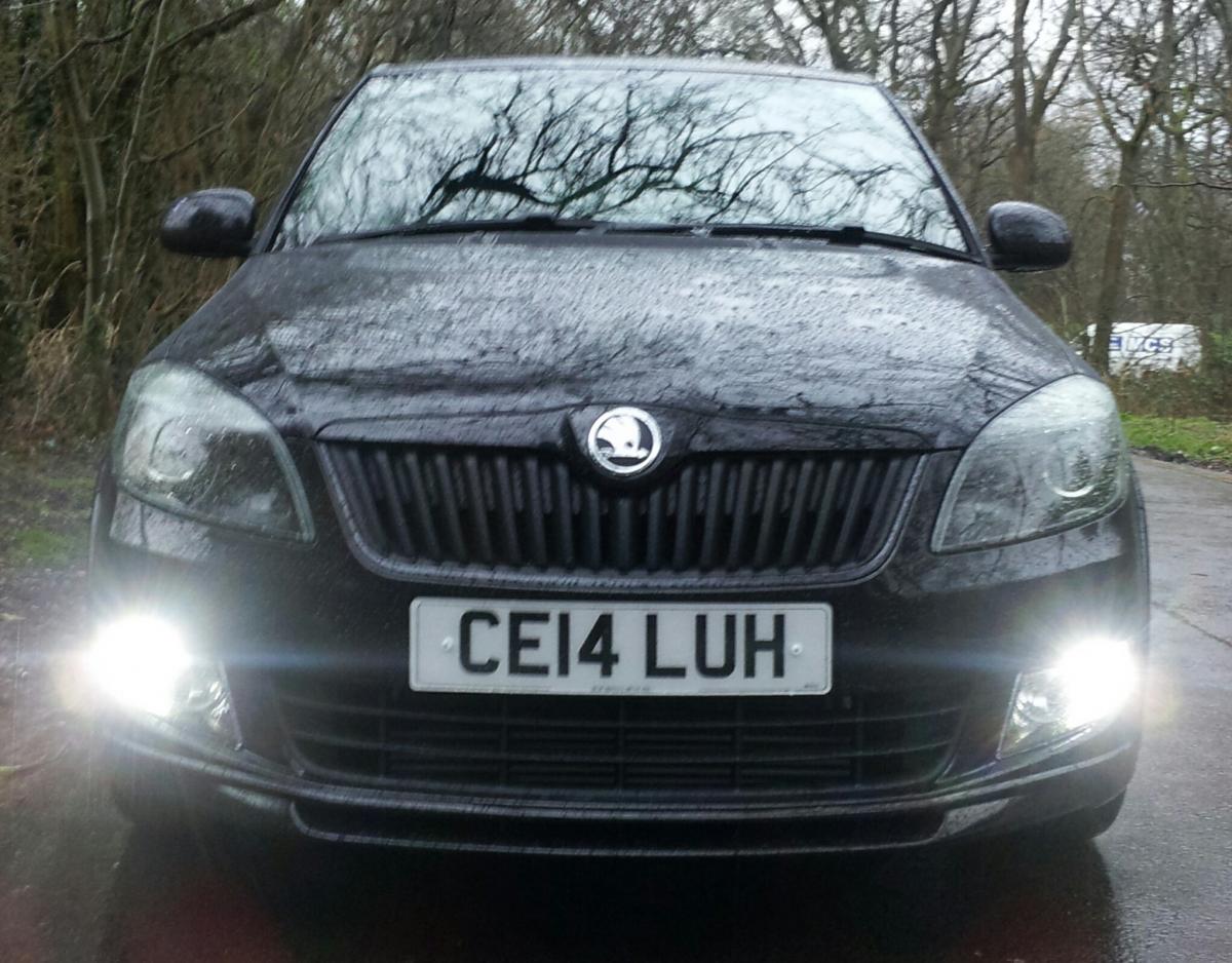 Daytime running lights Skoda Fabia Mk2 2007 2014 BRISKODA