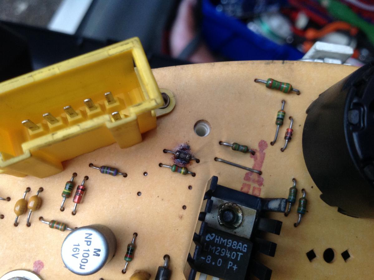 Skoda Felicia dashboard resistor