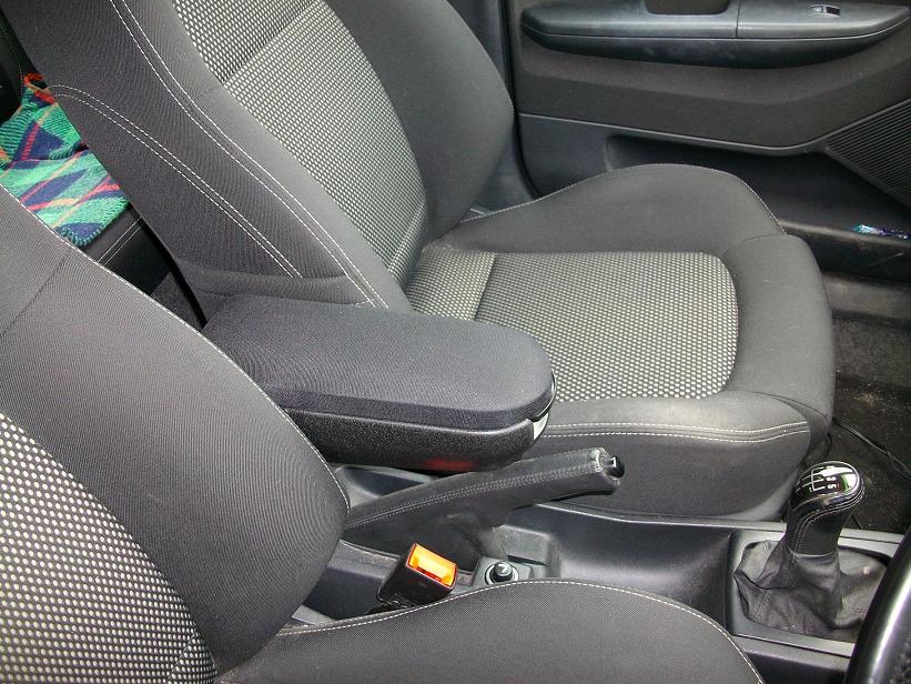 Armrest Cover Leather Black Or Red For Skoda Fabia I 6Y 1999-2007 | Center Console Lid | TFS 97348842