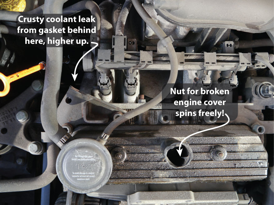 Here's a different coolant leak...