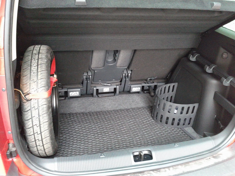 Yeti delivery time and spare wheel in the trunk Skoda Yeti BRISKODA