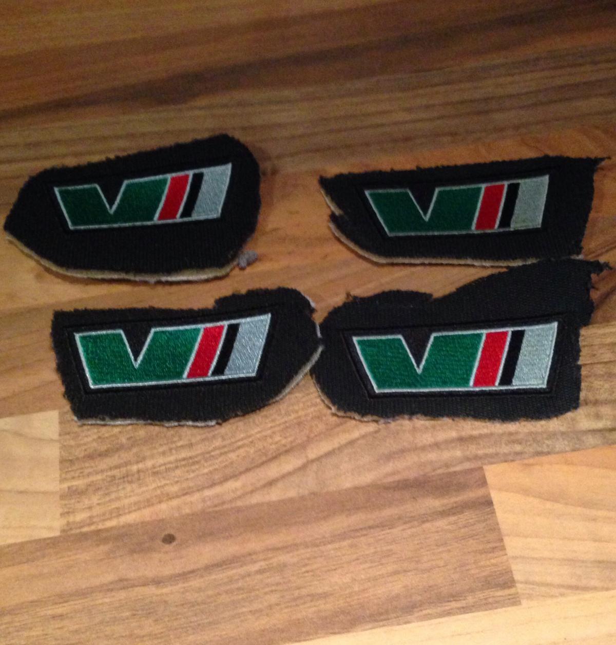 Fabia vrs seat embroided vrs logo patches - Parts For Sale - BRISKODA