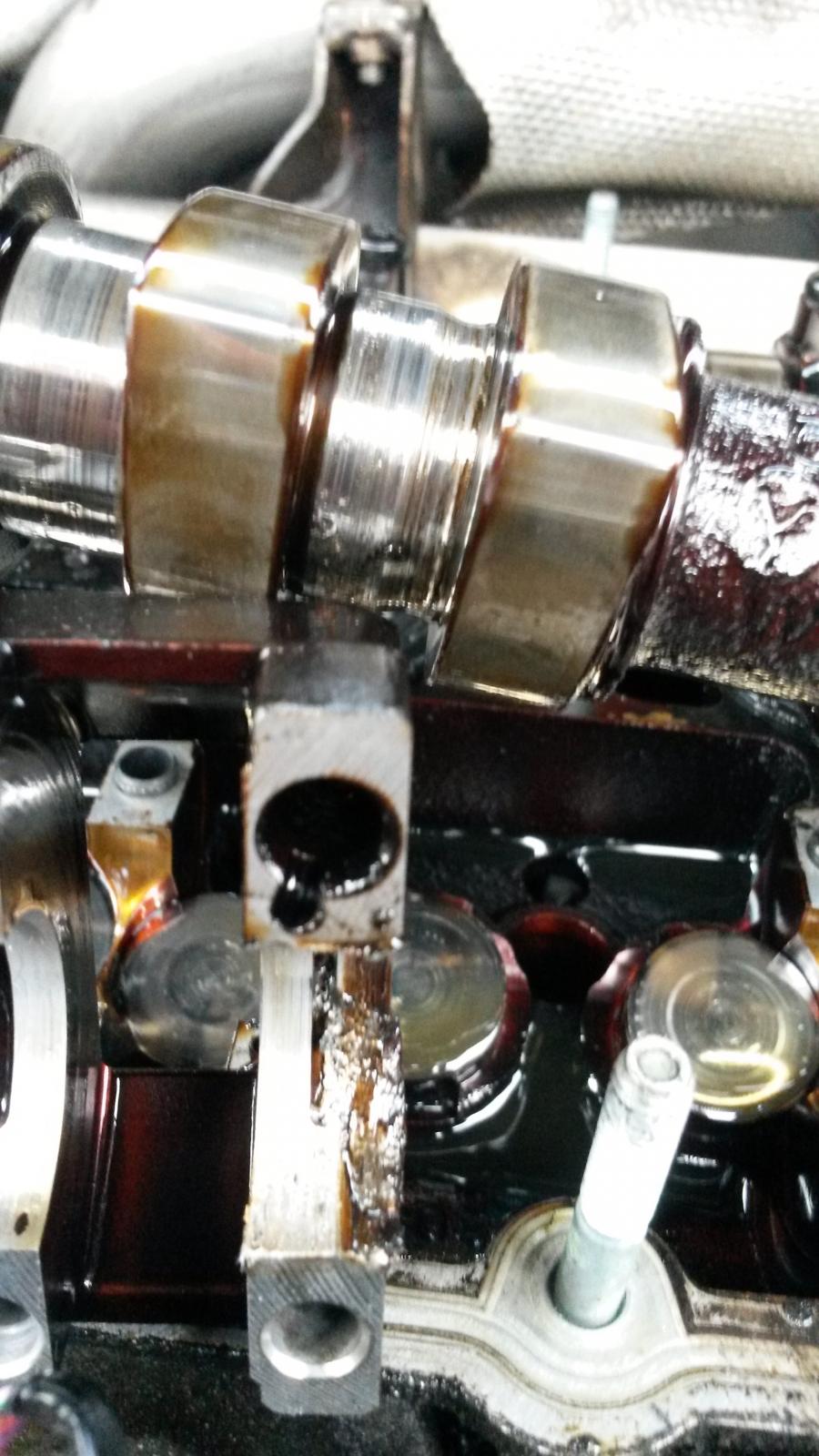 Sludge. Oil starvation. Inlet camshaft lunched. Anyone got a spare?