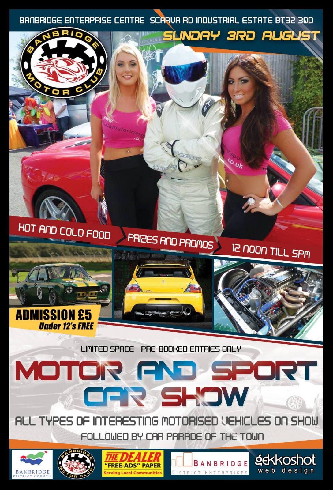 Banbridge Motor And Sport Car Show - Sunday 3rd August