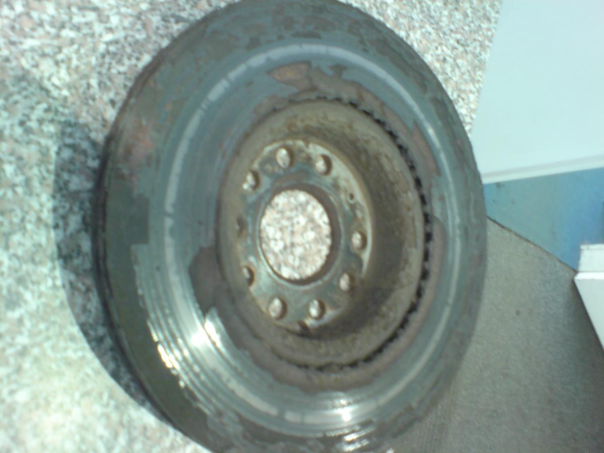 Here's my 54,000 mile brake disc MOT failure Skoda Octavia Mk II