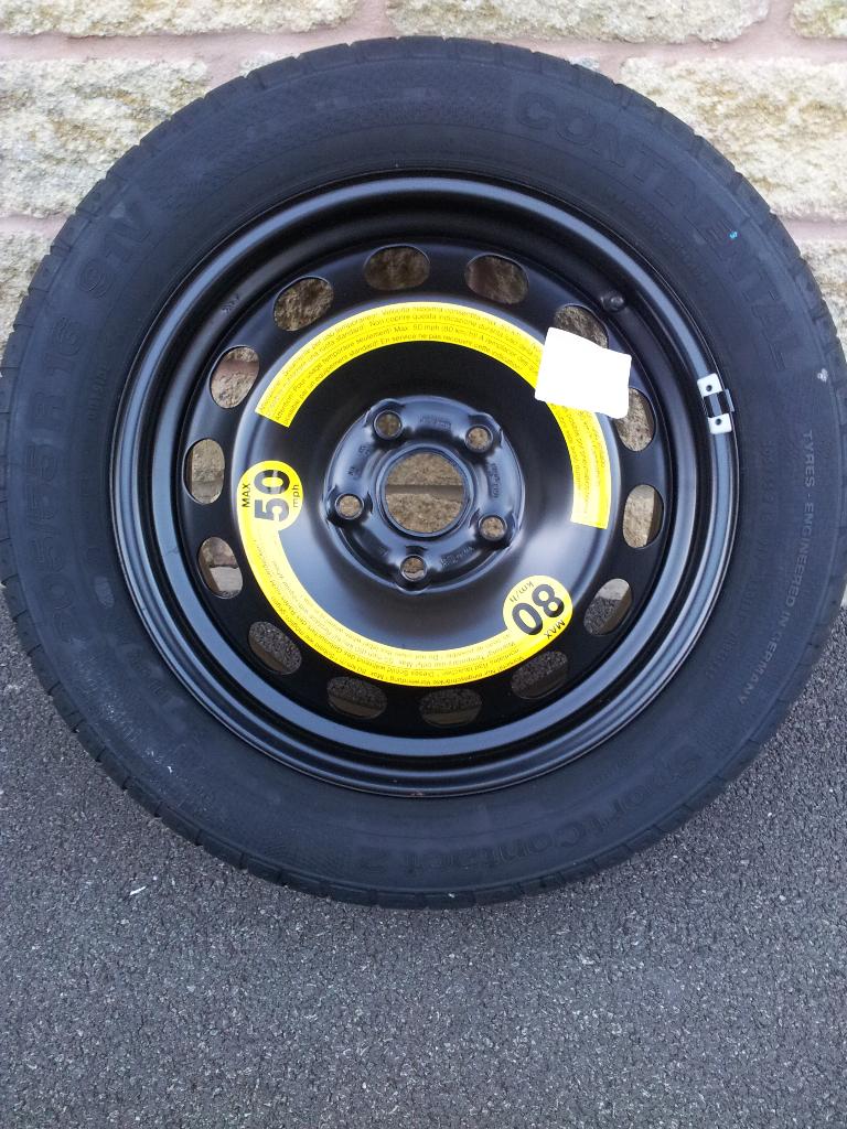 OEM Skoda (full size) spare wheel and tyre - 