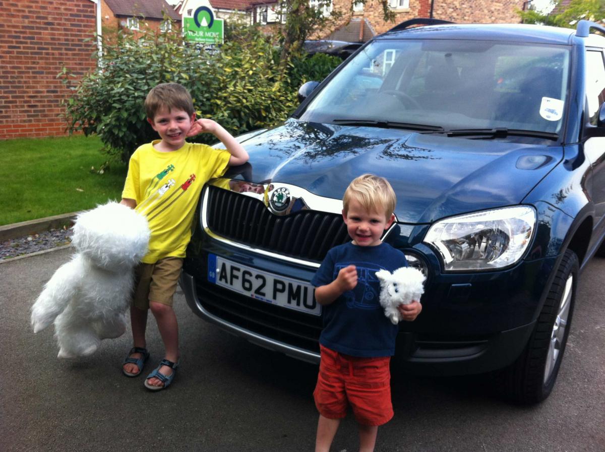 Boys love the new yeti(s)