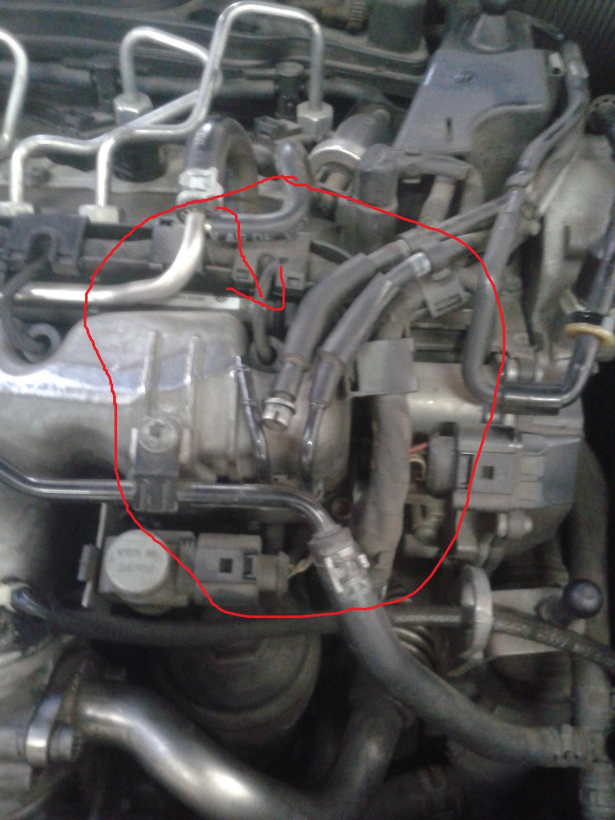 Skoda Octavia 2 vrs a/c pipe fixe