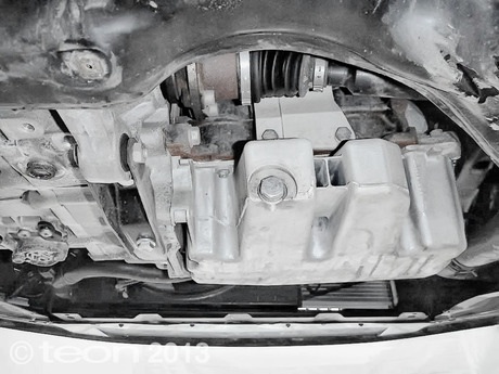 OIL DRAIN PLUG LOCATION