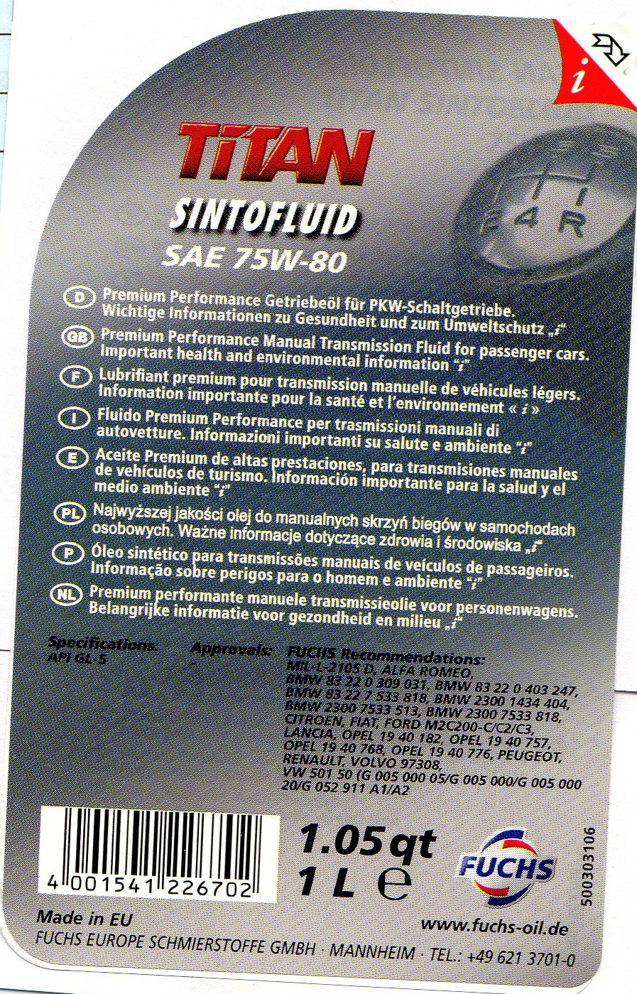 Service oil skoda