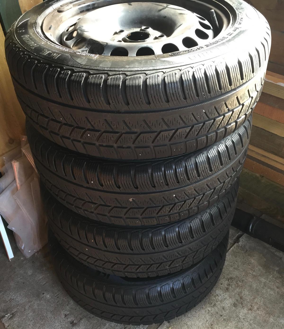 Avon Ice Touring ST Winter Tyres + Steel Wheels + Trims