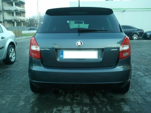 Black and silver Skoda badges