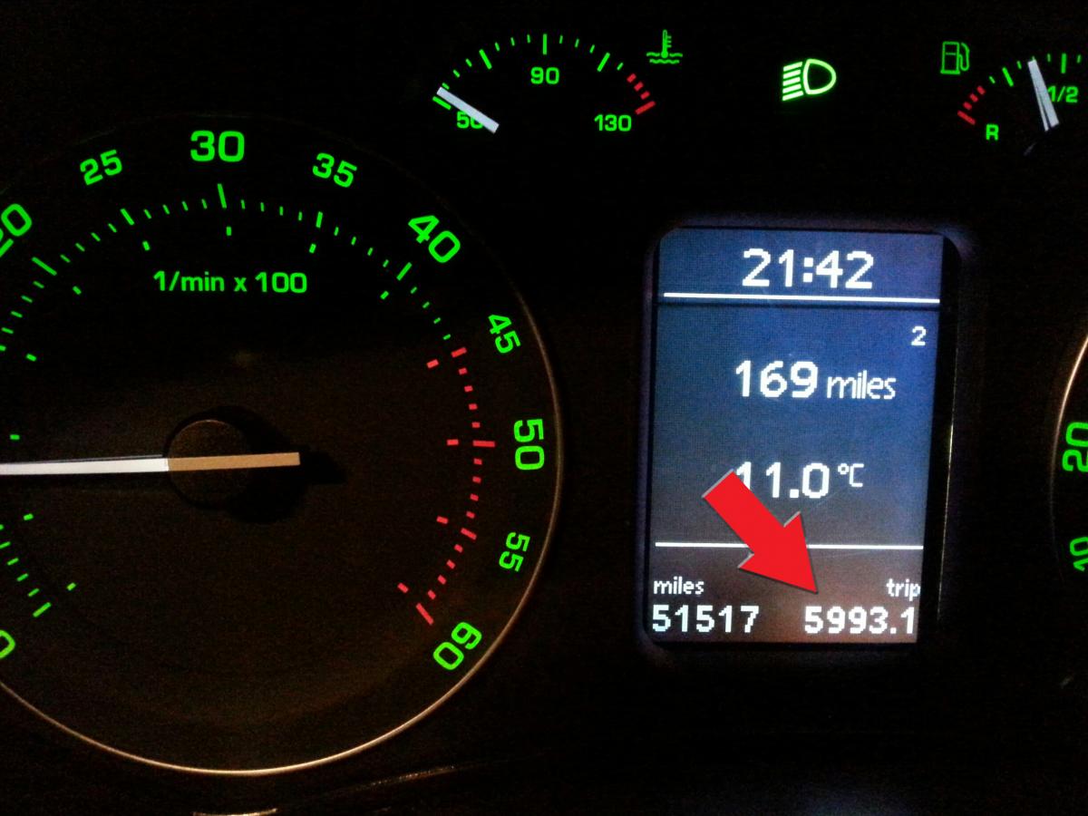 How do I reset this trip counter?