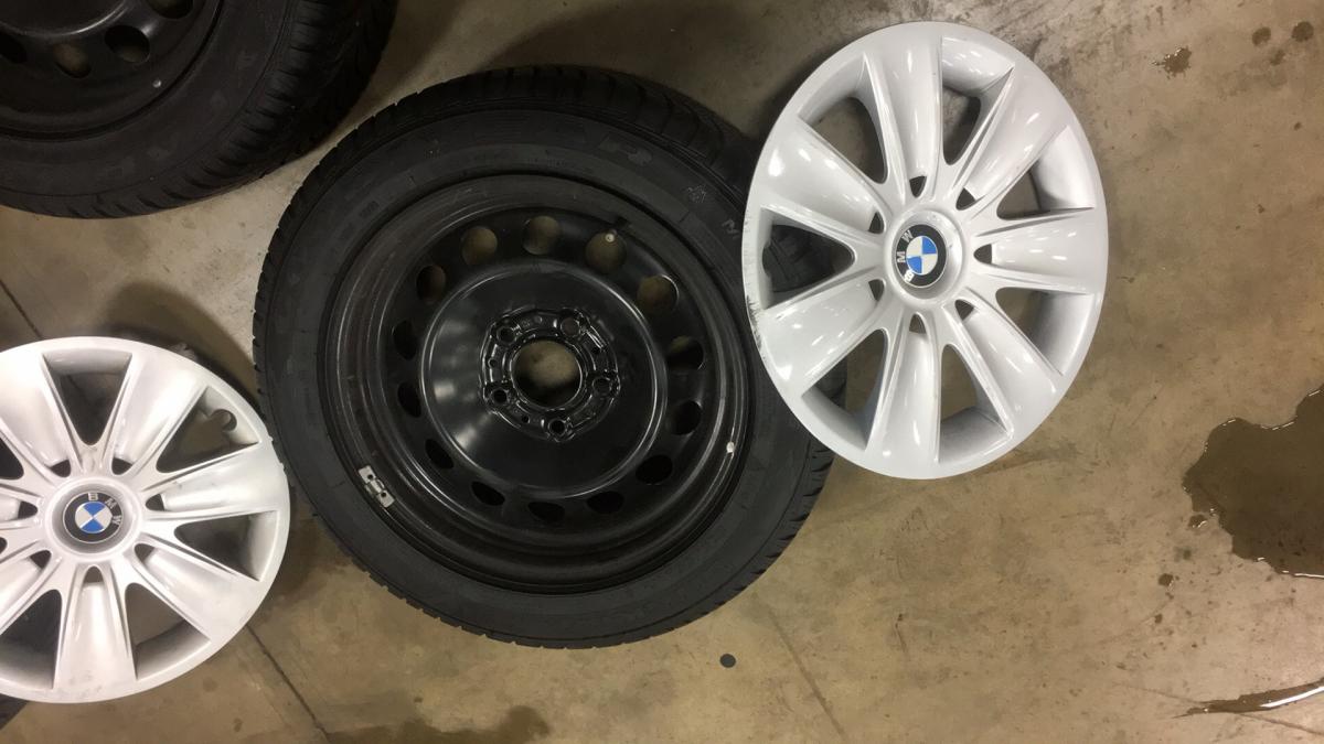 4 x BMW steel rims with caps