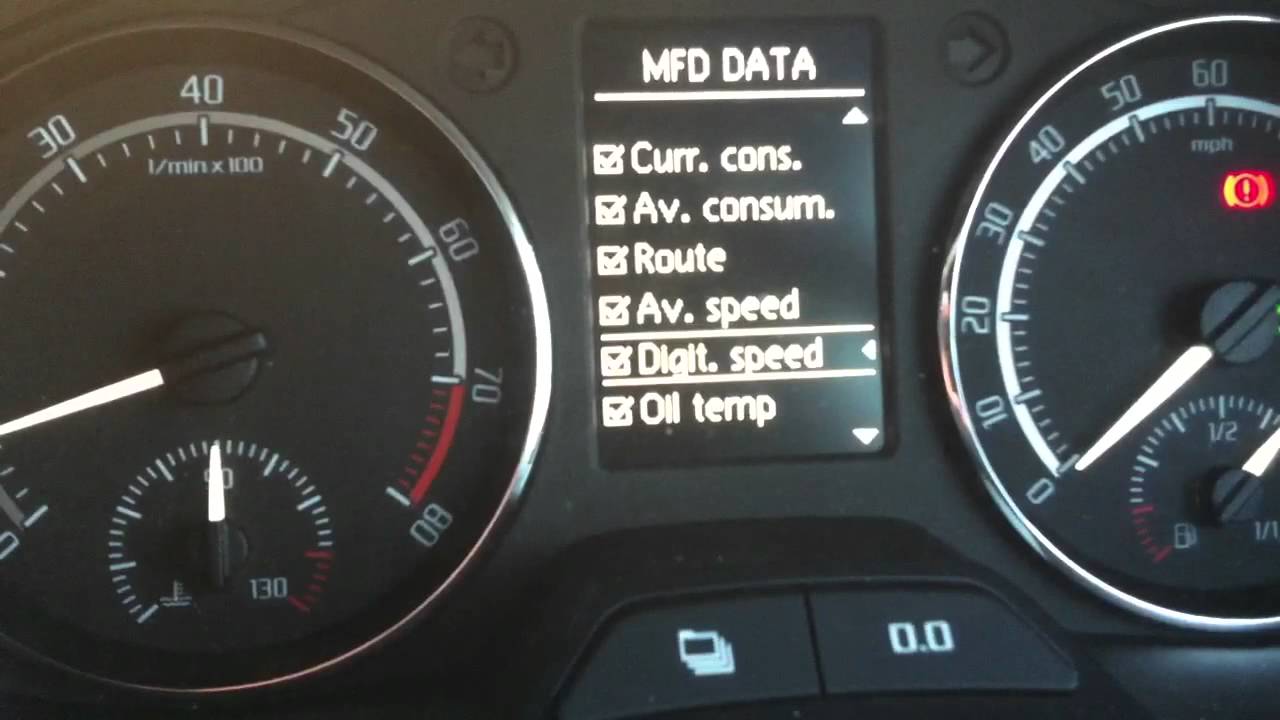 Engine oil temperature indication in MFD THE VW Polo Forum