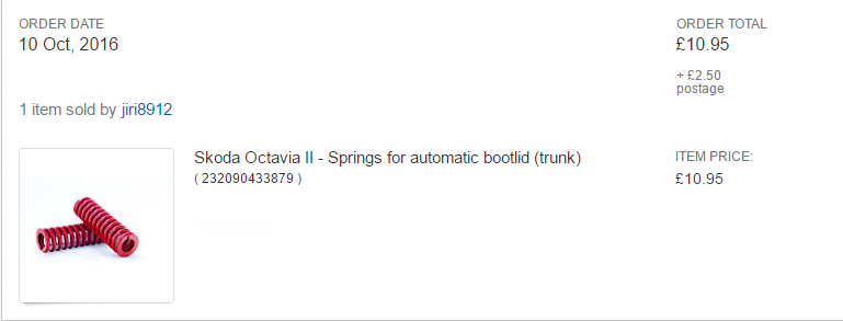Octavia saloon boot struts