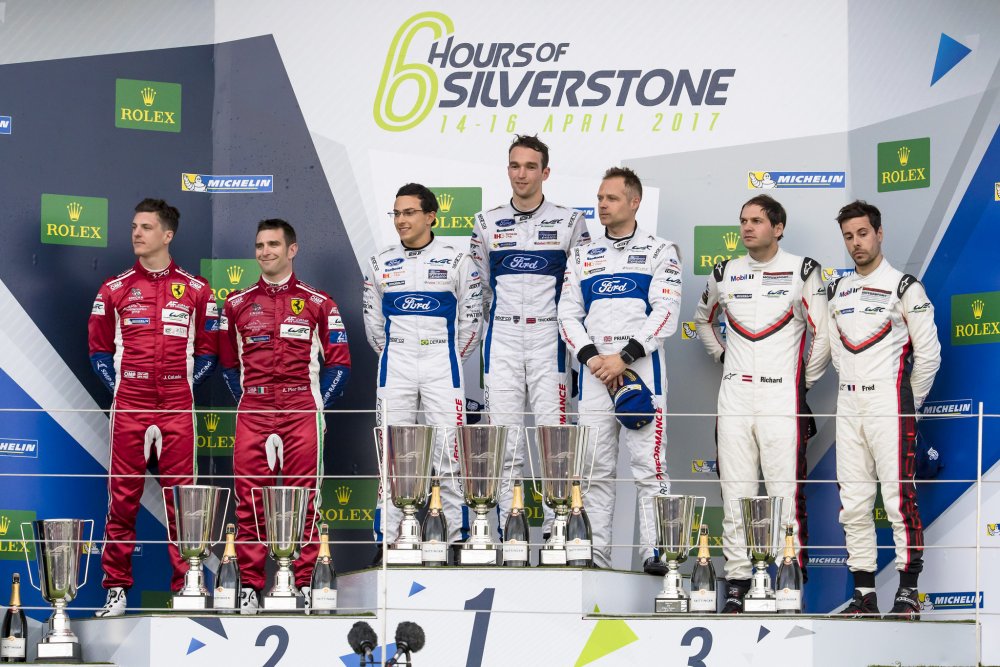 Andy Priaulx, Harry Tincknell and Pipo Derani converted pole position.jpg