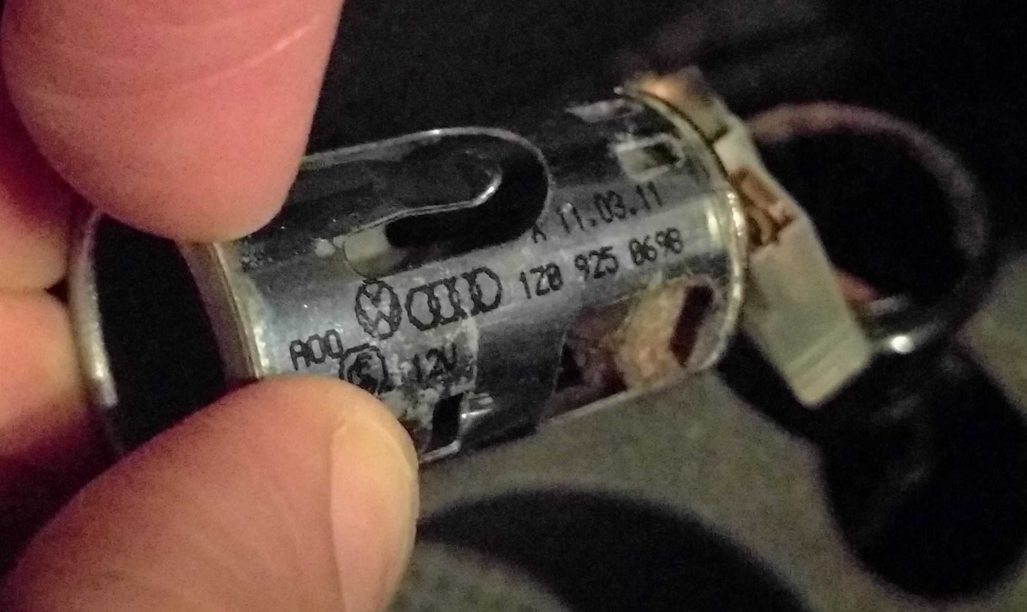 2011 Octavia - Cigarette lighter socket part number