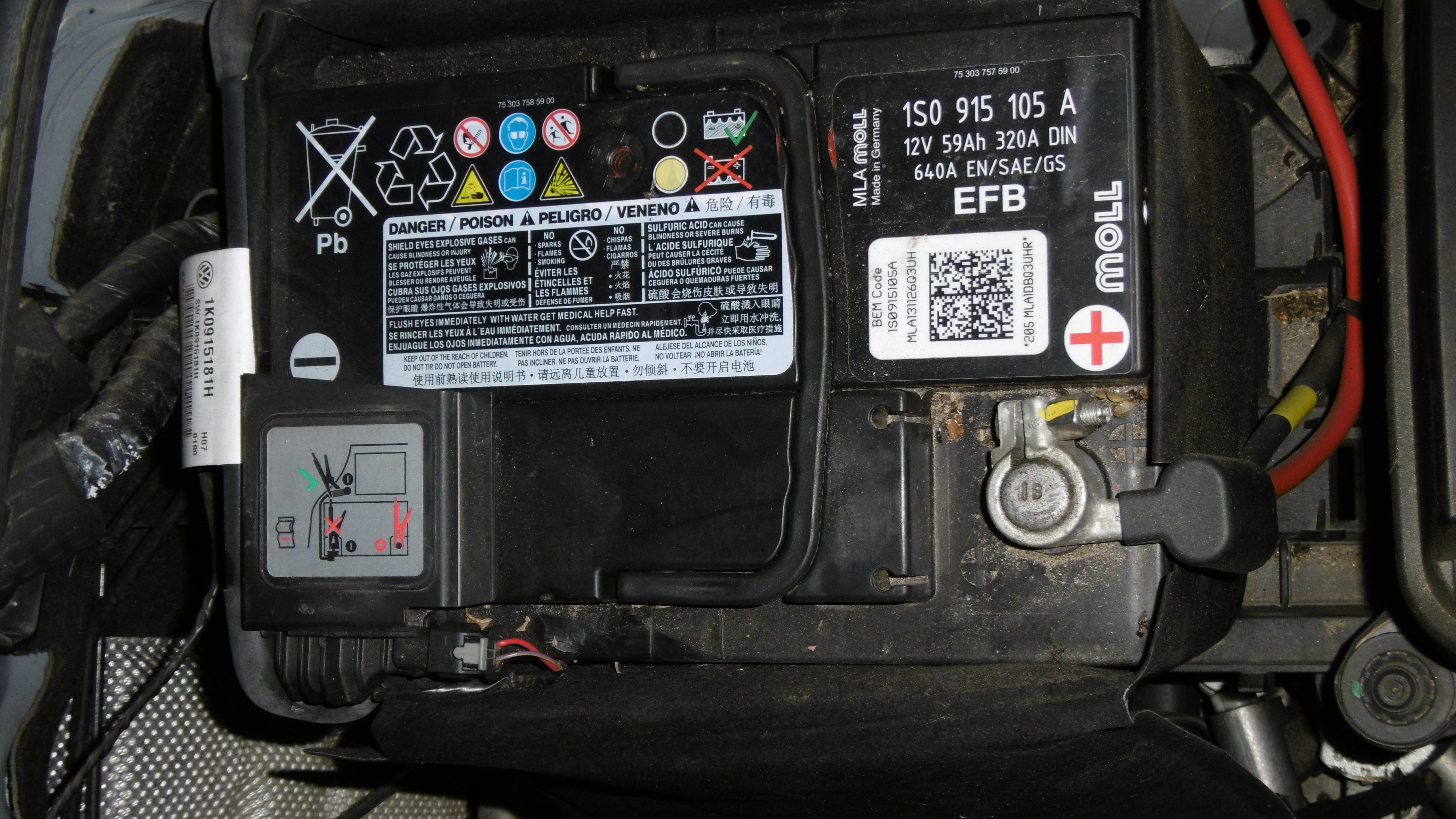 Аккумулятор exide 5k0915105e