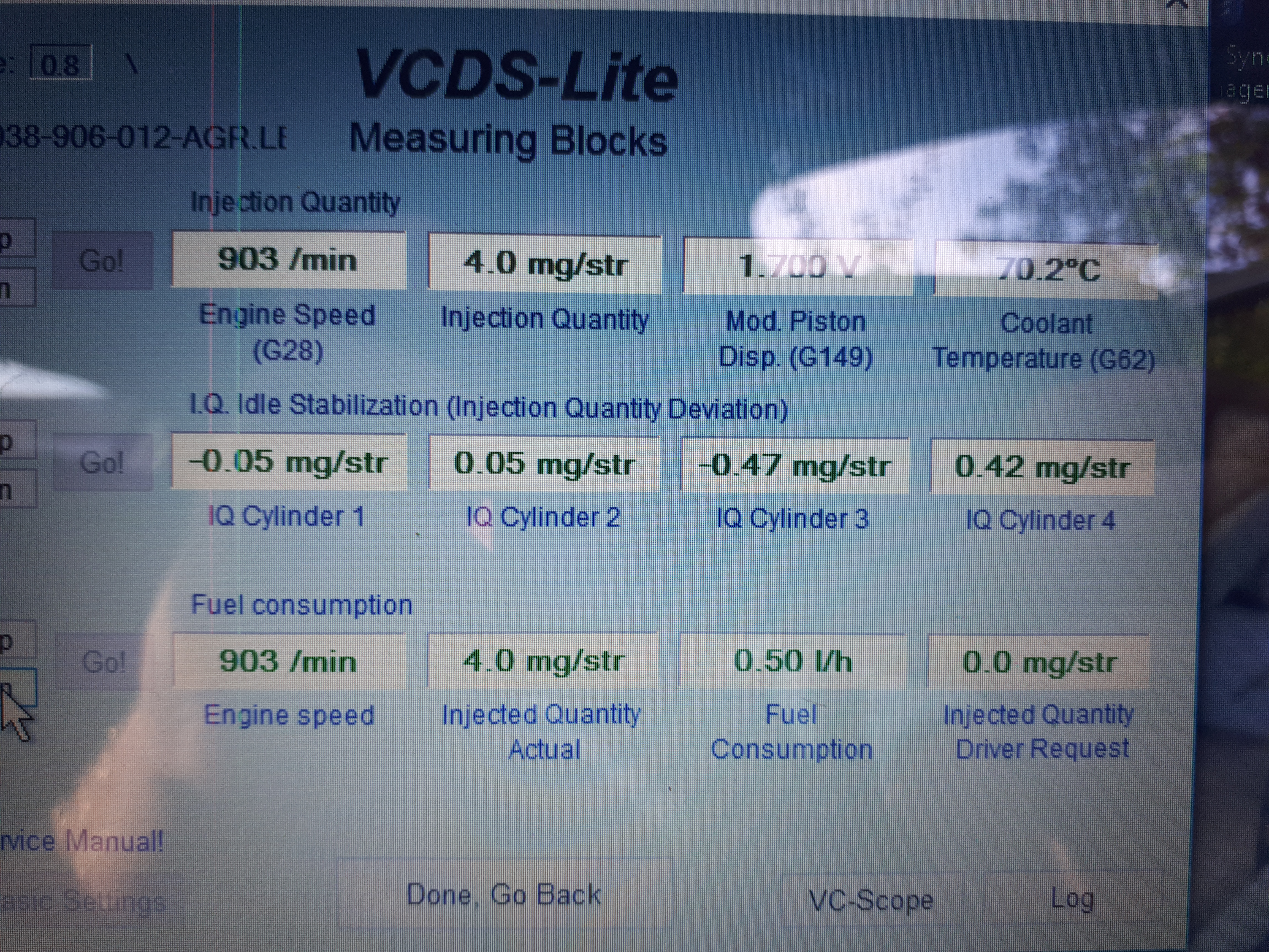 Injector vcds help