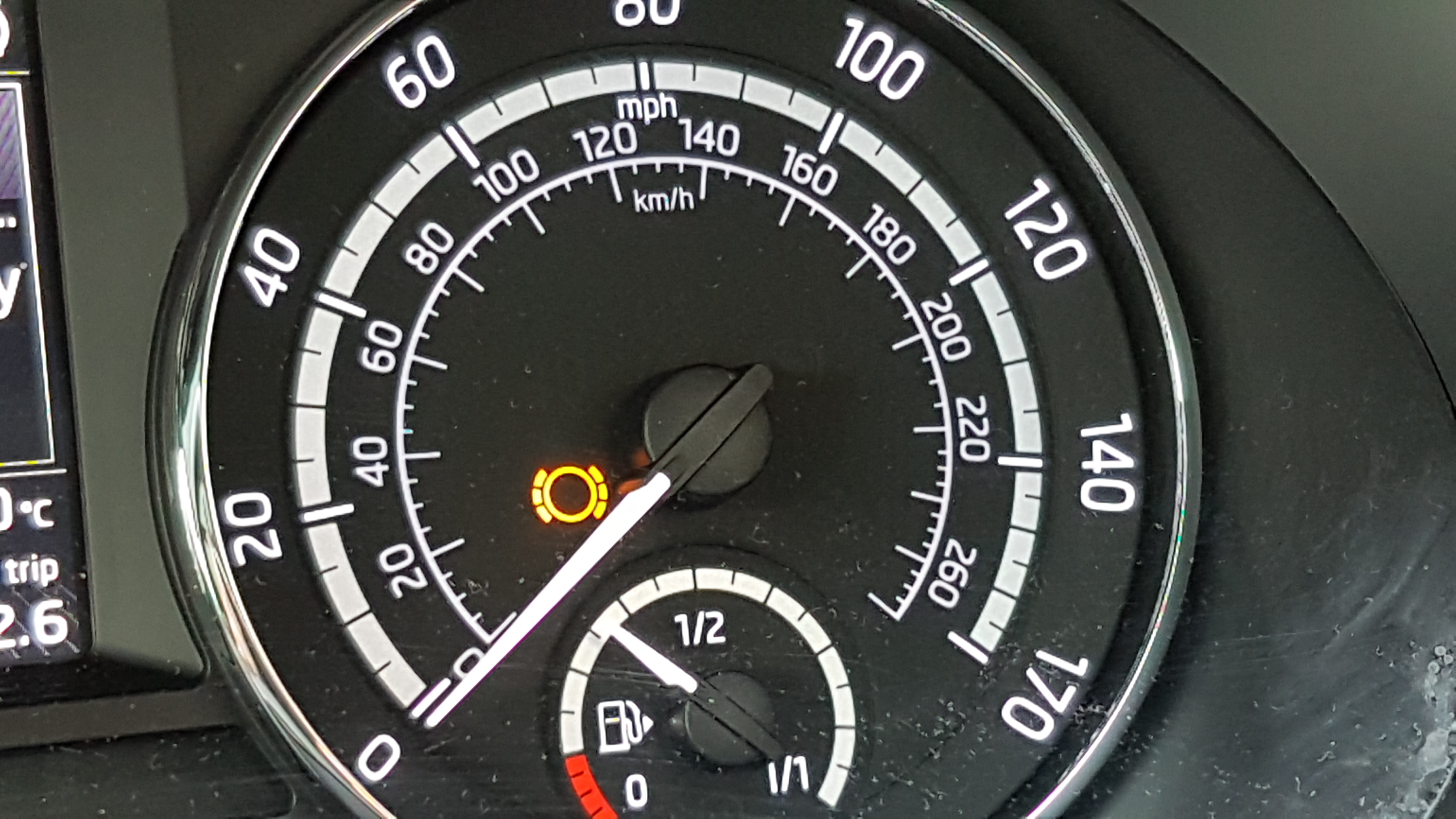Skoda octavia brake pad warning light discount