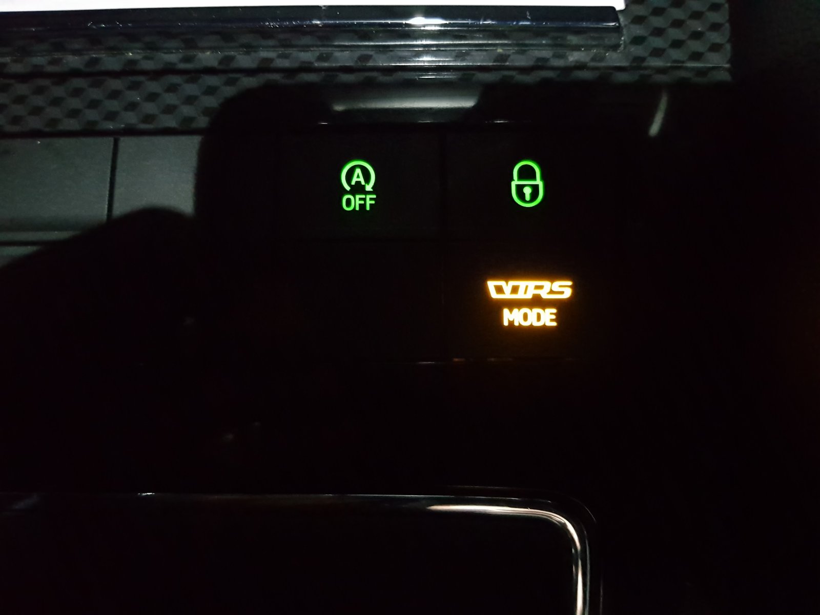 vRS mode button backlit - Octavia MKIII Collections - BRISKODA