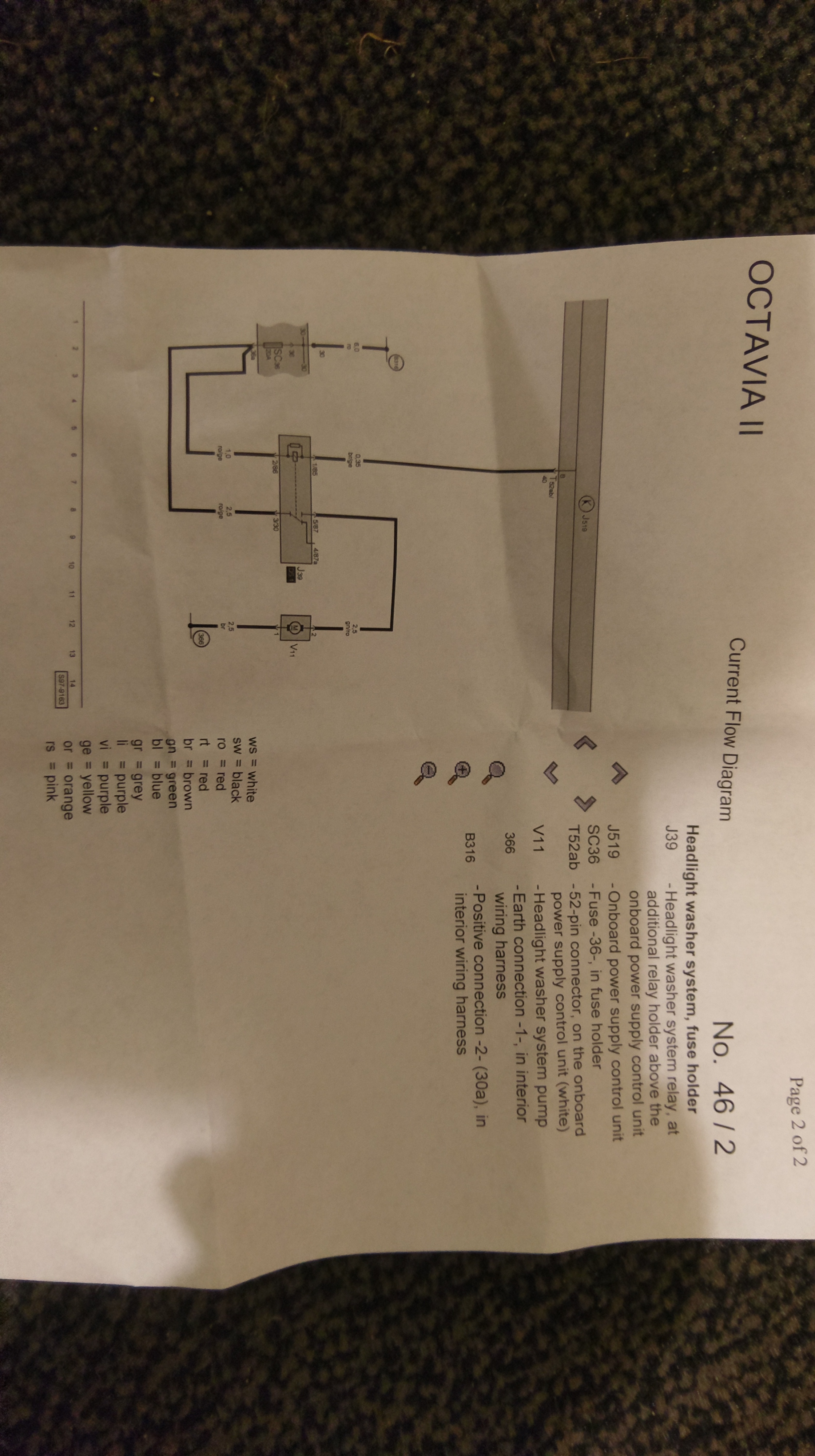 Headlight Washer Relay And Wiring