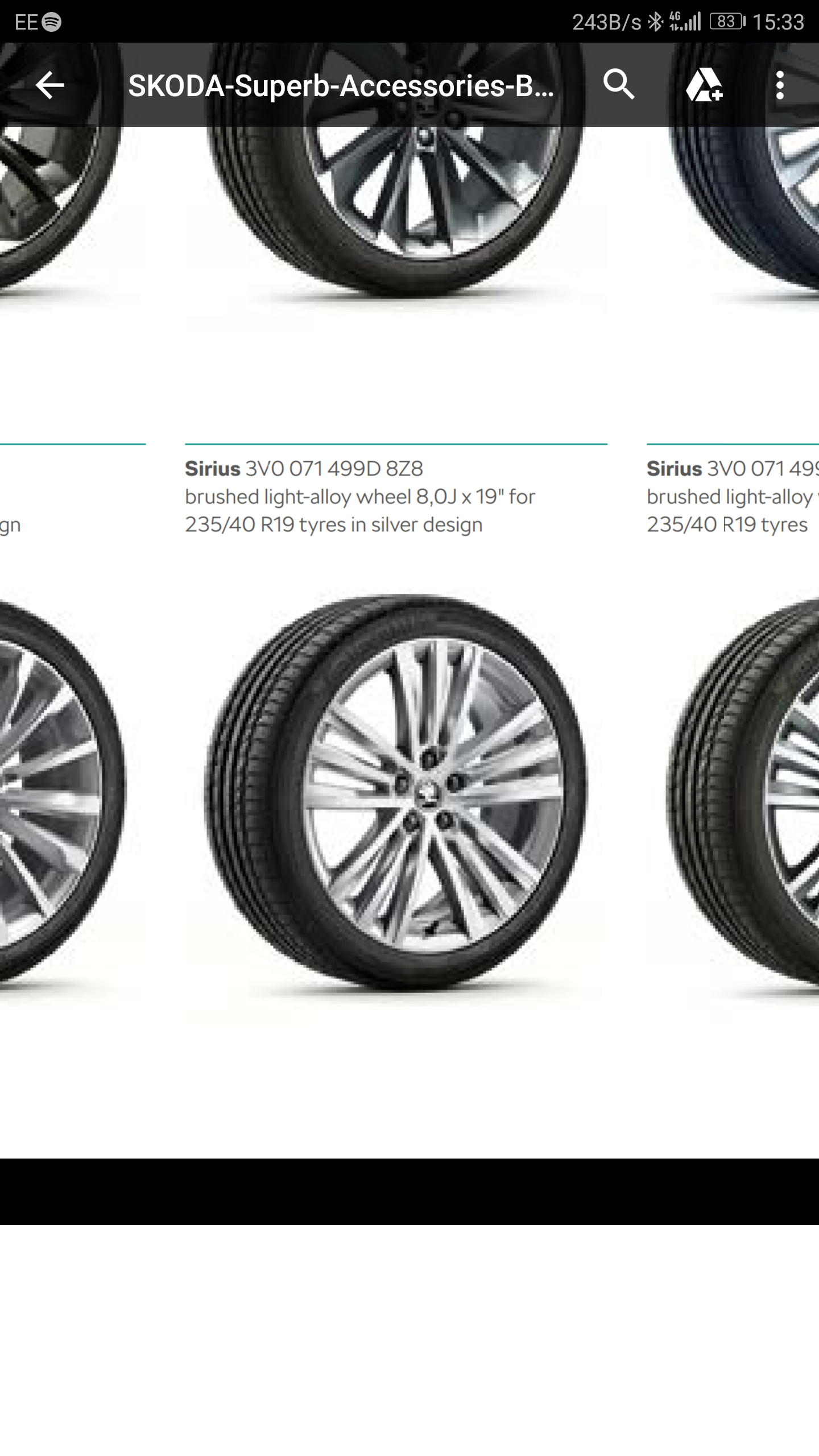 Sirius 8j 112 et44 19" two wheels needed