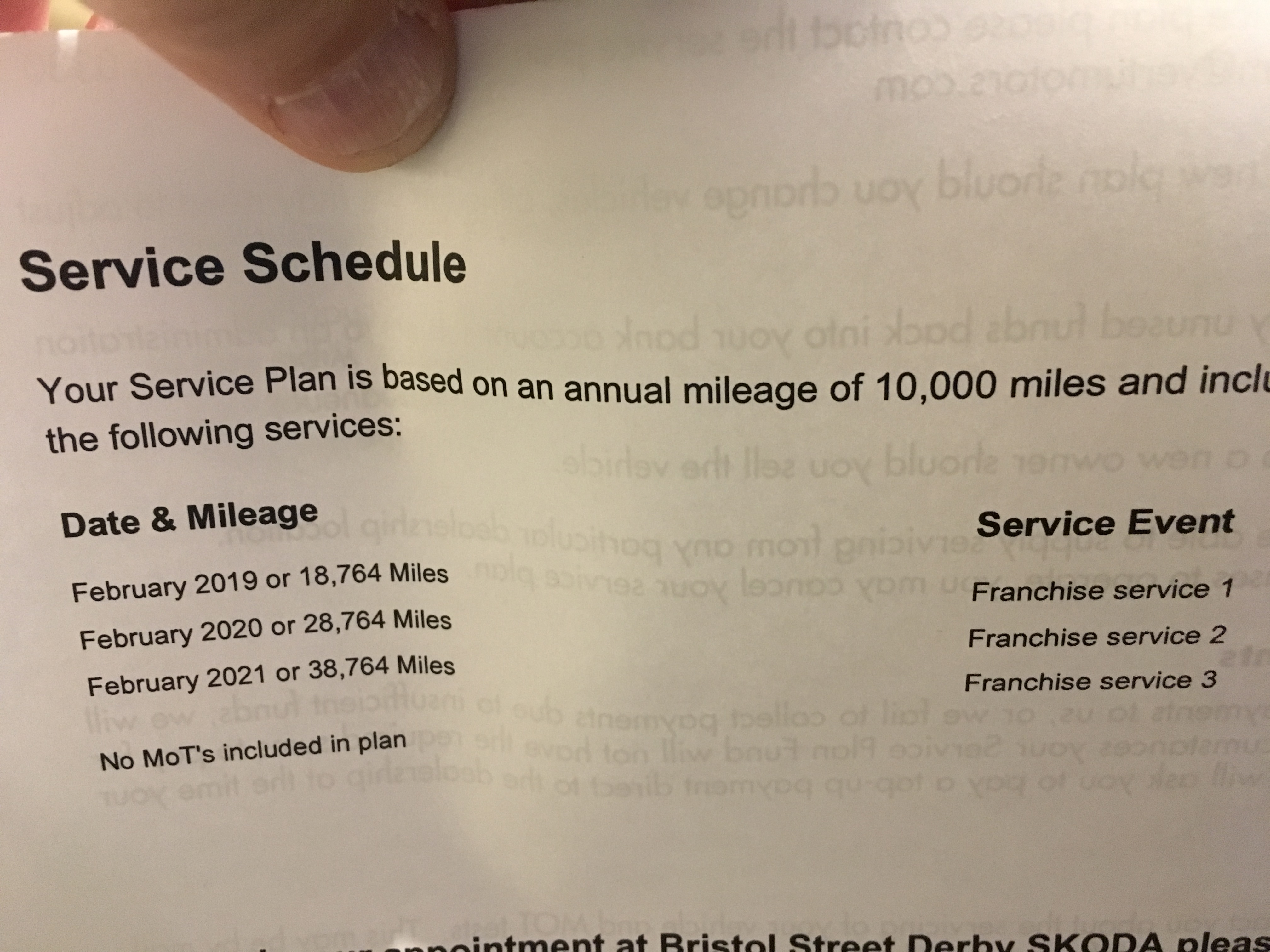 Fixed price service plan Skoda Superb Mk III (2015 2023) BRISKODA