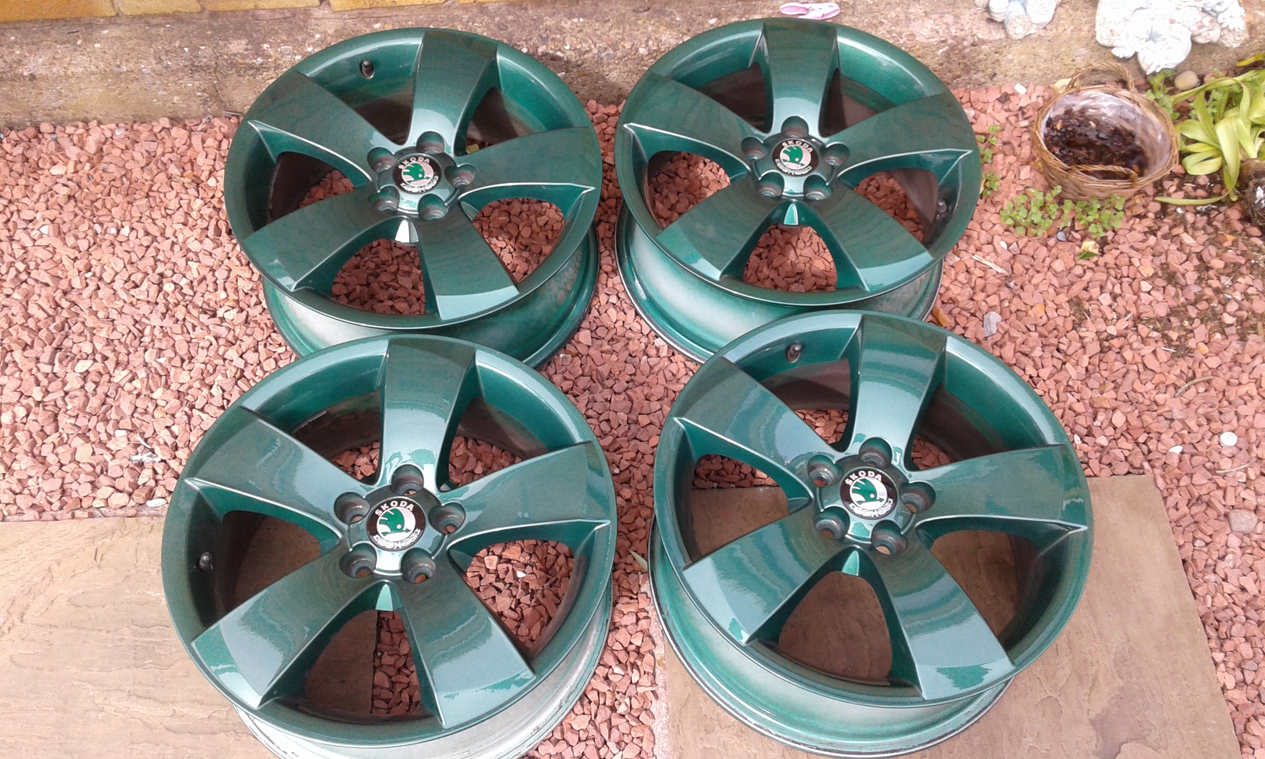 Bespoke Special Green Alloy Wheels.SOLD