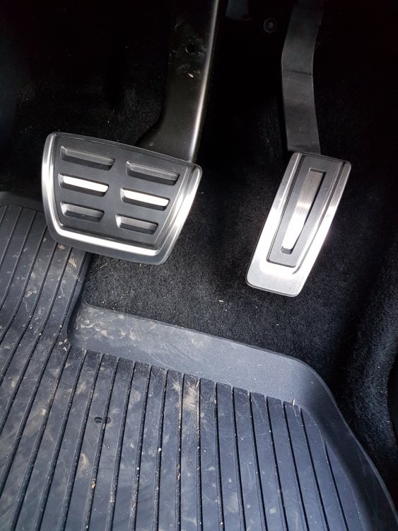 DSG Stainless Steel pedal covers Skoda Karoq BRISKODA