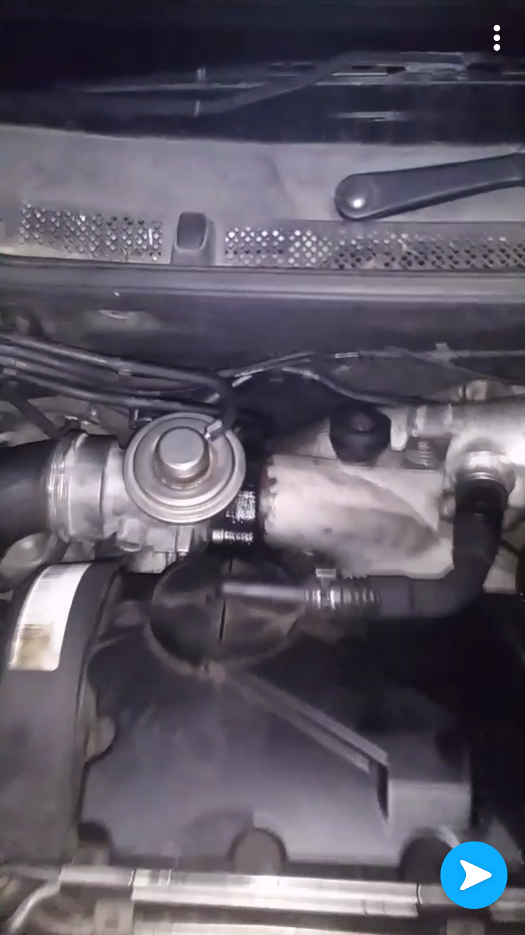 Car leaking oil and smokes a little bit