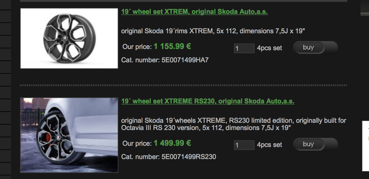 Extreme replacement wheel cost? Skoda Octavia Mk III (2013 2020