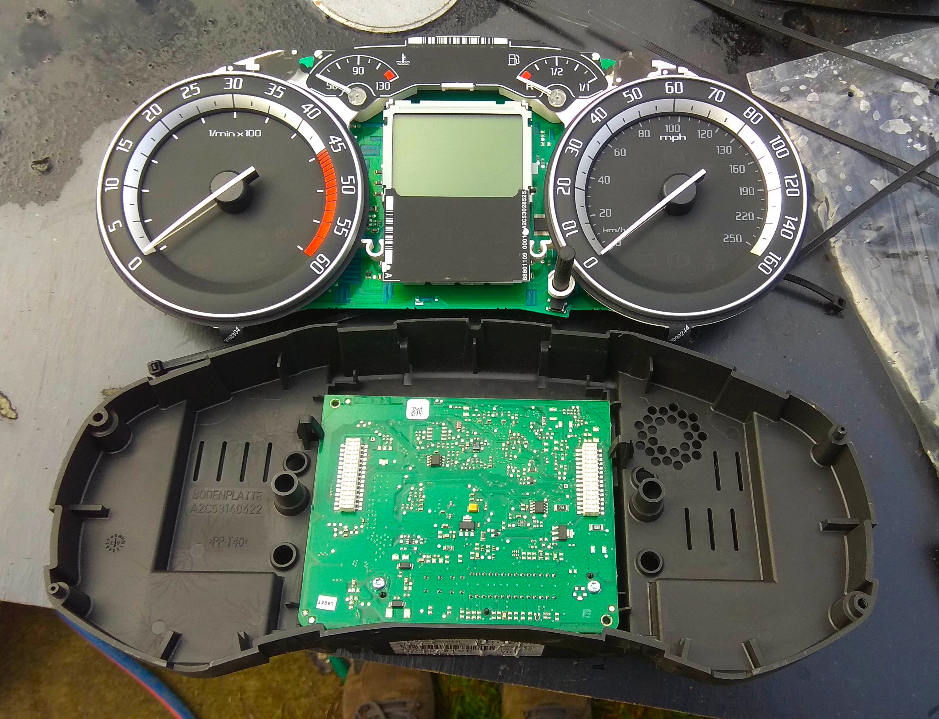 Dash Clock Display Swap mph too km and ECU Swap